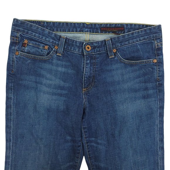 Adriano Goldschmied Denim Jeans Womens Size 32R Dark Wash Made In USA - Picture 4 of 12